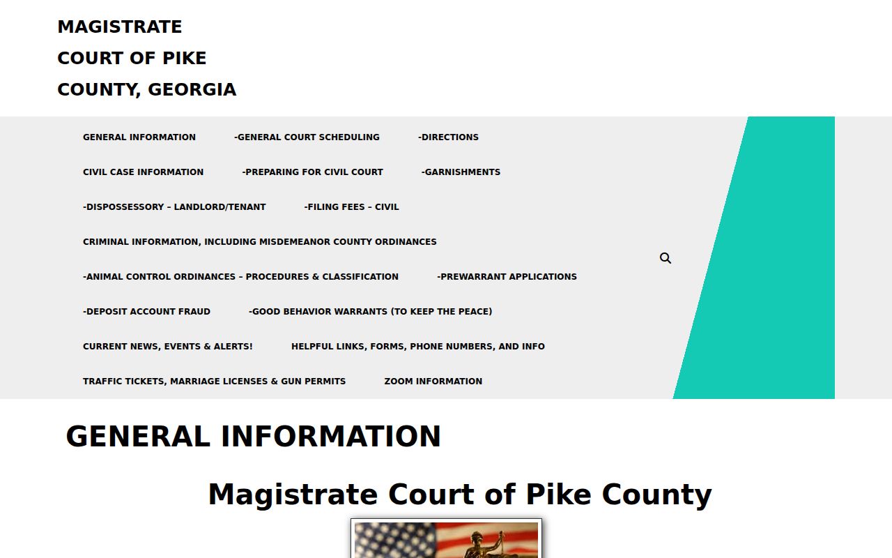 Pike County traffic court records Magistrate Court information